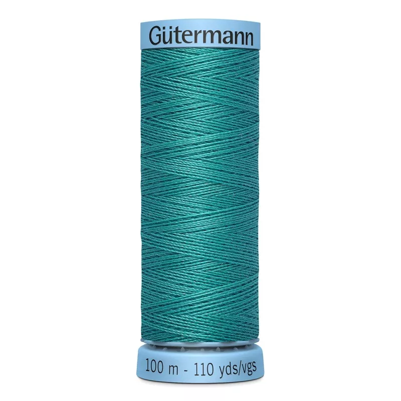 0107 Teal - Gutermann 30wt Silk Thread