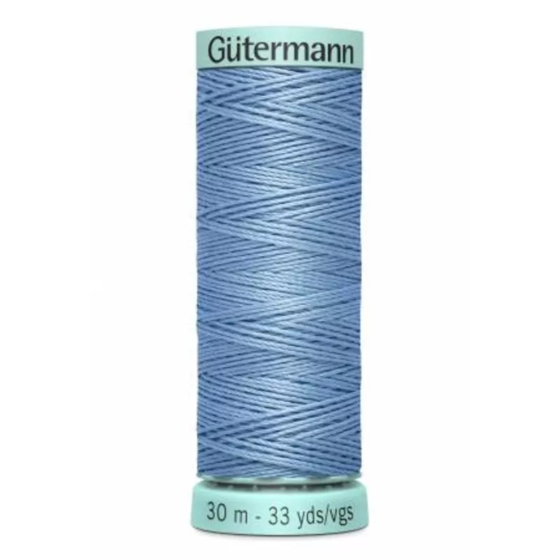 0143 Blue - Gutermann 15wt Top Stitch Silk Thread