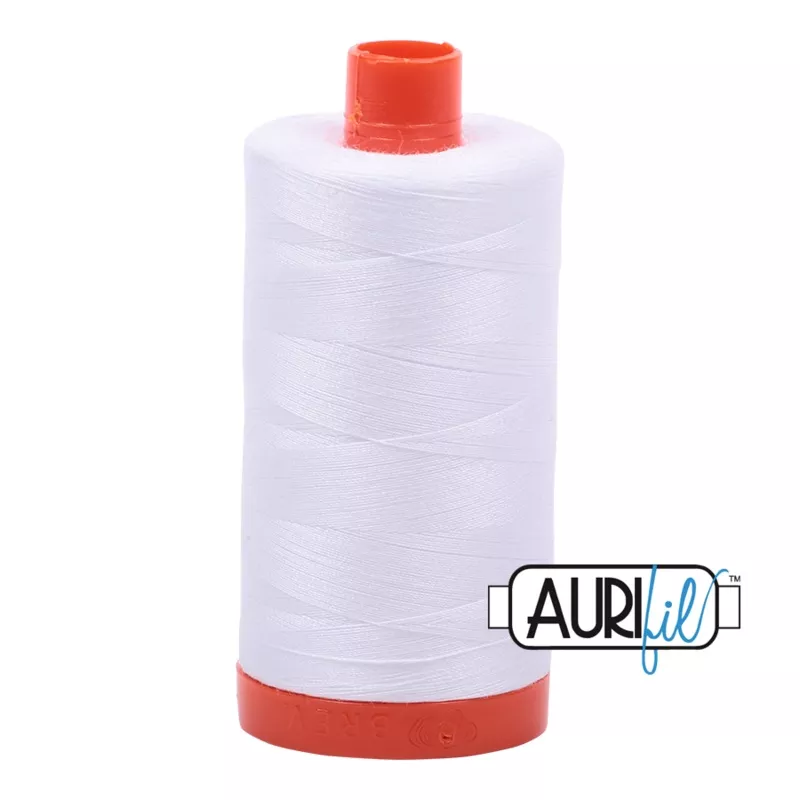 02024 White - Aurifil 50wt Thread