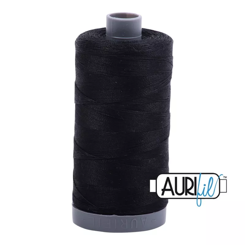 02692 Black - Aurifil 28wt Thread
