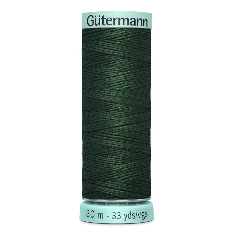 0472 Dark Green - Gutermann 15wt Top Stitch Silk Thread