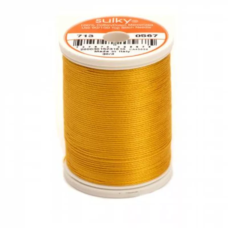 0567 Butterfly Gold - Sulky Cotton 12wt Thread