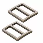 (2) 1 Widemouth Slider Antique Brass - HAR1SLABTWO