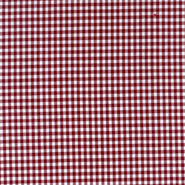 Berry 1/8 Inch Gingham Fabric - Reorderable