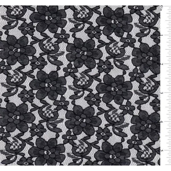 Black Lace Fabric - Reorderable