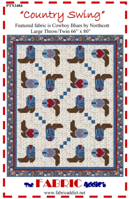 "Country Swing"66 x 80Top & Binding
