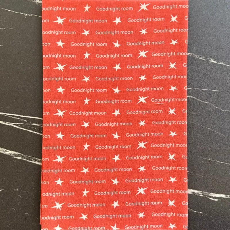 Goodnight Moon by Cloud9 Fabrics : Red/White 229226