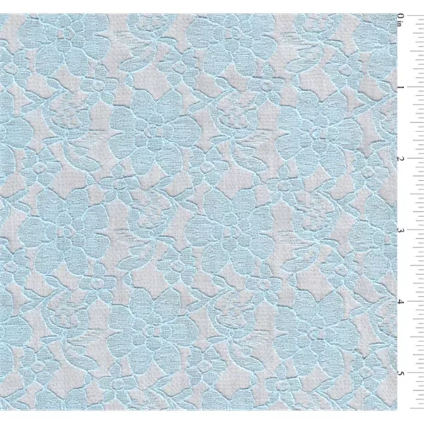 Light Blue Lace Fabric - Reorderable