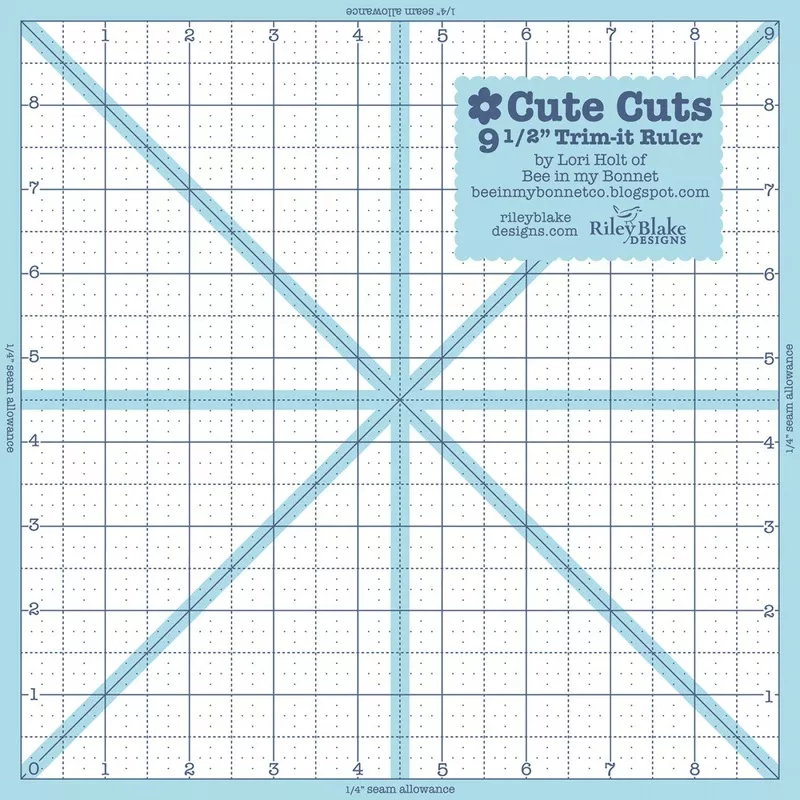 Lori Holt Trim It Ruler Square 10-1/2in x 10-1/2in # STTI-5531 - Special Order