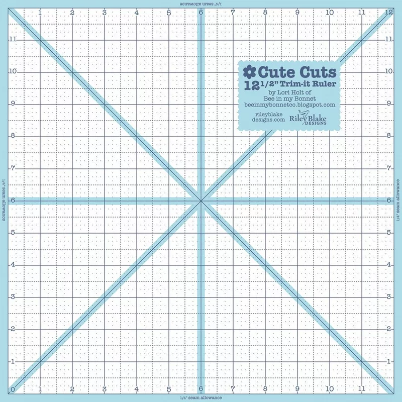 Lori Holt Trim It Ruler Square 12-1/2in x 12-1/2in # STTI-5532 - Special Order