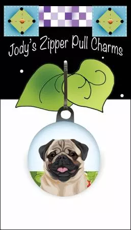 Zipper Charm Pug - JHDZP62