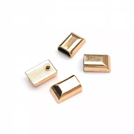 Zipper Cord Ends Gold (4pk)