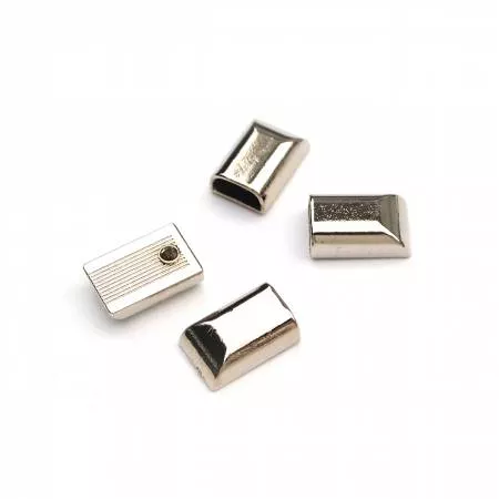 Zipper Cord Ends Nickel (4pk)