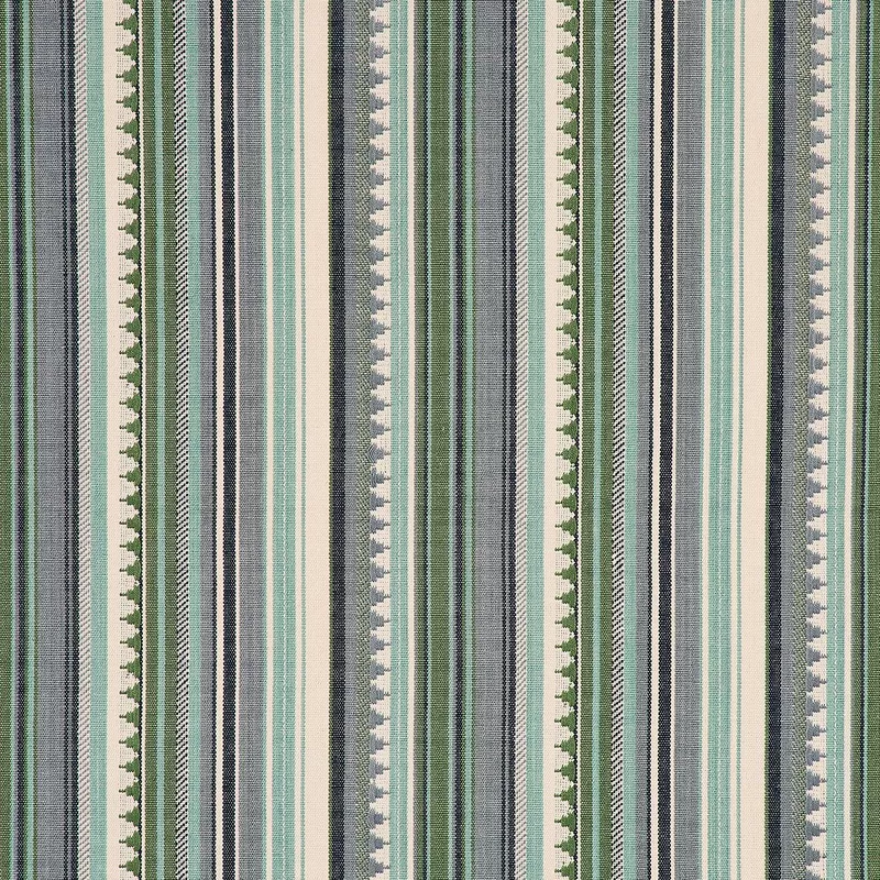 Zuni Stripe Aqua Fabric By The Yard