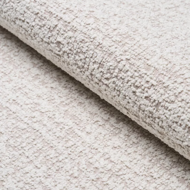 Zuzu Indoor Outdoor White on Natural Fabric By The Yard